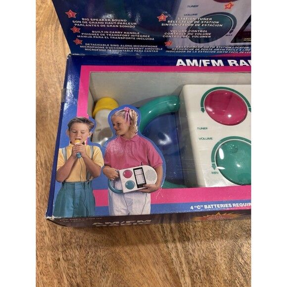 Vintage Bontempi Audio SR 7250/A AM/FM Radio & Sing Along Microphone Tested - Picture 4 of 12